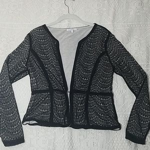 Mystree black lace cardigan